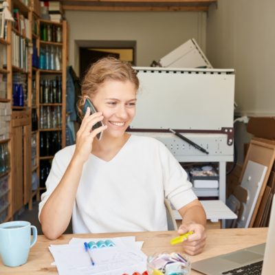 Girl talking on phone