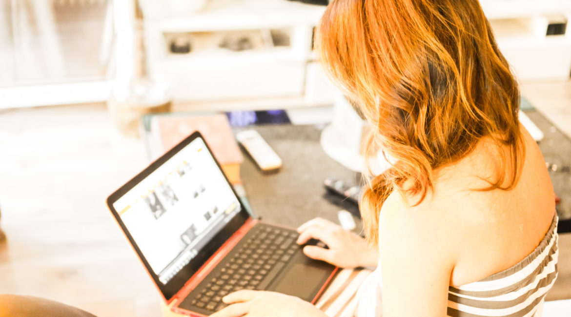 woman on laptop